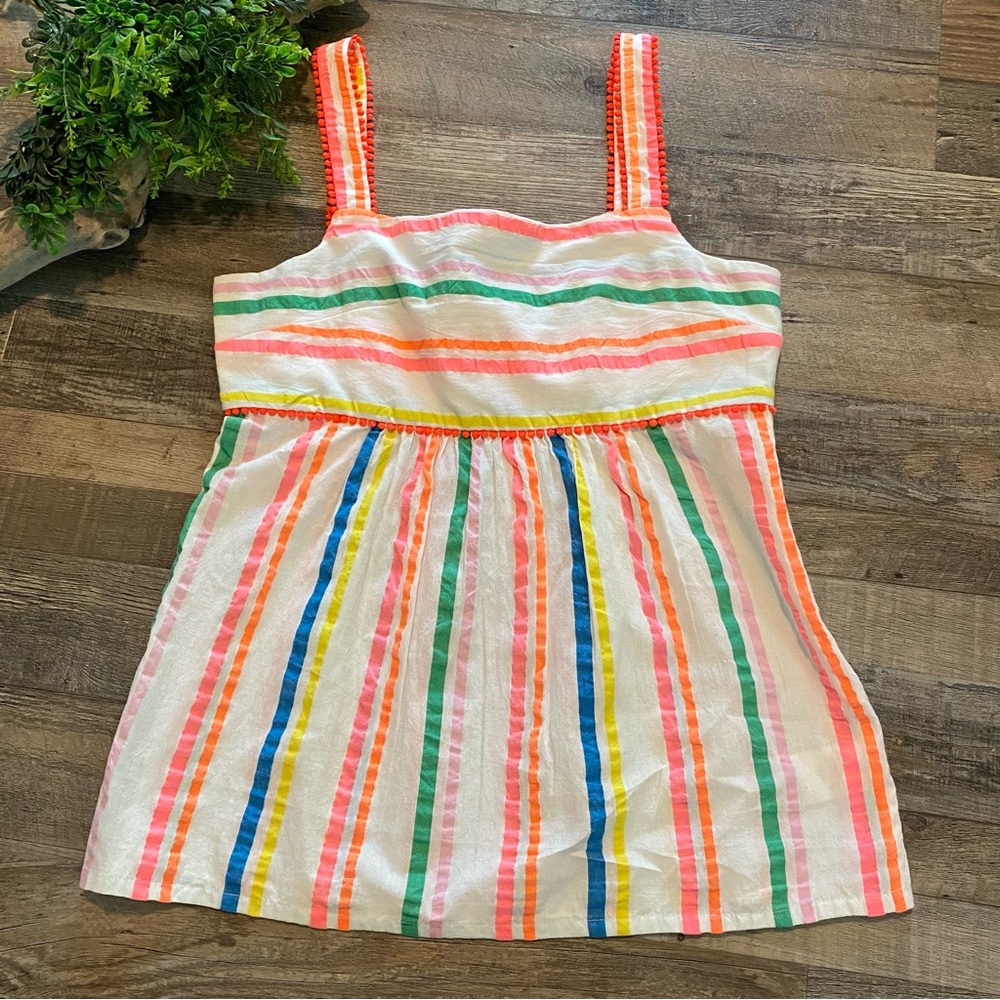 Boden Multicolor Striped Tank Top